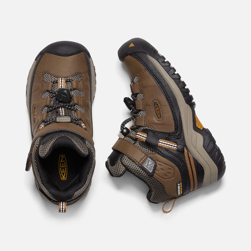 Botas de Seguridad Keen Mexico Marrom/Negros - Niños Targhee Waterproof - NS5869124